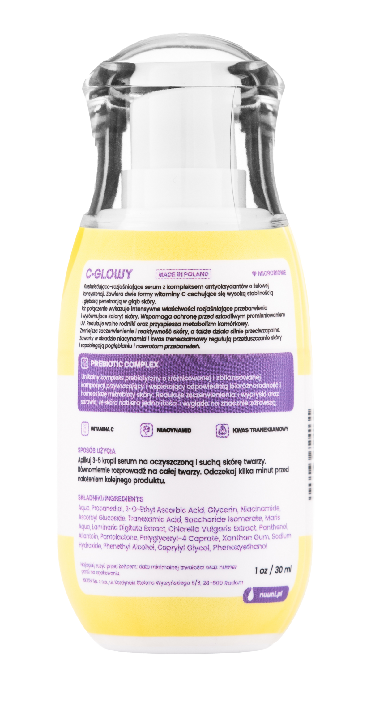 C-GLOWY, Rozświetlająco-rozjaśniające serum do twarzy
